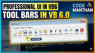 How to Use Toolbar and Status Bar Controls in Visual Basic 6 0 VB6 Tutorial for Beginners