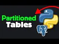 PostgreSQL Partitioned Tables with Python Real-World Example