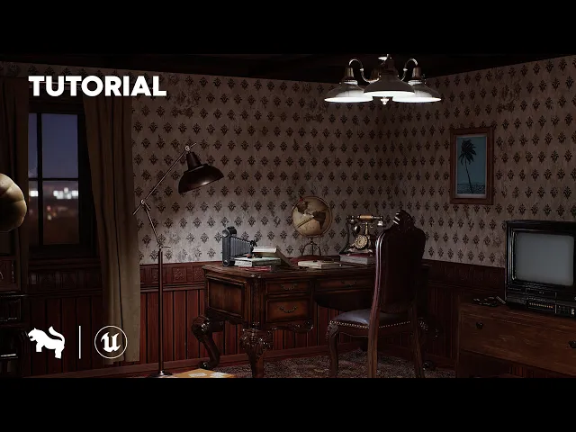 Create Vintage Room in Unreal Engine in 1 hour with Cosmos Assets / UE5 Timelapse