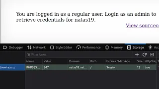 Session Hijacking Attack Natas OverTheWire Level 18