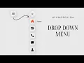 Neomorphic Dropdown Menu