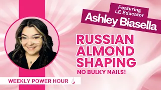 Russian Almond Extreme Shaping Tutorial Hard Gel Forms Light Elegance Lexy Line HEMA-Free Gel