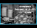 Thousands of plates left behind Abandoned Shenango China Factory