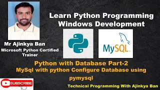 MySql with python Configure Database using pymysql in python Part 2