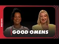 Good Omens Stars Nina Sosanya and Maggie Service Return as Lovers Interview