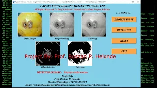 Papaya Fruit Disease Classification Using Image Processing With Source Code Python Project Code