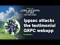 Ippsec attacks the testimonial GRPC webapp by ippsec Hack The Box