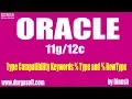 Oracle Type Compatibility Keywords Type and RowType