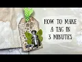Super Quick Easy Tag Tutorial Make it in less than 3 minutes ShanoukiArt