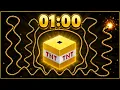 1 Minute Gold TNT Timer Bomb Countdown Timer with Music Alarm