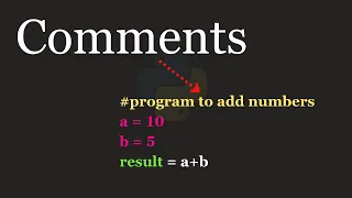 Comments in Python Programming Tutorial