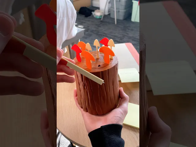 Mushroom Bookmarks with Tree Trunk Stand video thumbnail