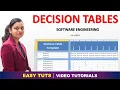 Decision Table Software Engineering EASY TUTS BY PRIYANKA GUPTA