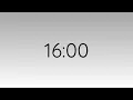 16 Minute Countdown Minimal Timer silver black