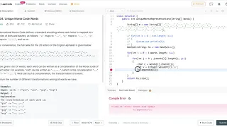 LeetCode - 804 Unique Morse Code Words