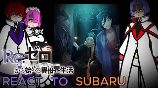 eng pt br re zero react to subaru part 6 wraith if