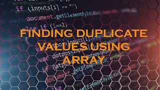Create a java program in array that find the duplicate values in an array