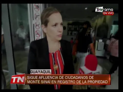 Sigue afluencia de ciudadanos de Monte Sinaí en registro de la propiedad