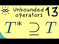 Unbounded Operators 13 Self-adjoint and Symmetric Operators