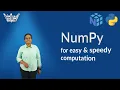 Easy and speedy computation with Numpy in Python Numerical calculation and Statistical Analysis