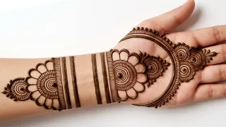 Easy mehndi design | simple mehndi design front hand | stylish mehndi | mehndi ka design | mehndi 