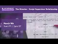The Director-Script Supervisor Relationship