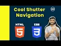 Shutter Navigation - HTML CSS