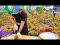Download Lagu Gekke snelheid! Verbazingwekkende vaardigheden om Durian-fruit te snijden - Thais straatvoedsel