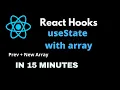 React Hooks Tutorial Array useState with array