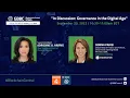 In Discussion Governance in the Digital Age with Superintendent Adrienne Harris - UNGA 2022