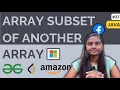 Array Subset Arrays GFG JAVA DSA