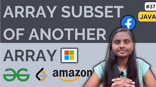 Array Subset Arrays GFG JAVA DSA