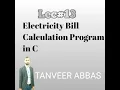 Lect Electricity Bill calculation program