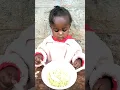 African Village😊Baby eating noodles 👌indomie in our home #like ❗#2023 #life 😂Traditional lifestyle.