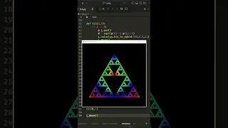 Sierpinski Triangle - Python Turtle Graphics Drawing