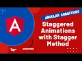 49 Implement Staggered Animation list using stagger method in Angular Animations App - Angular16