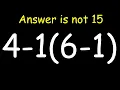 Only 1 in 5 Can Solve This Math Problem