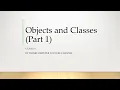 Objects and Classes Part 1 Class 10 ThinkComputer