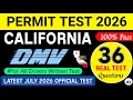 DMV Permit Test 2026 California permit Test Study Guide Permit test Study guide 2026