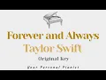 Download Lagu Forever and always (Taylor's Piano Version Orginal Key Karaoke) - Instrumental Cover with Lyrics