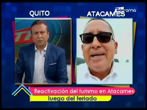 Reactivación del turismo en Atacames luego del feriado
