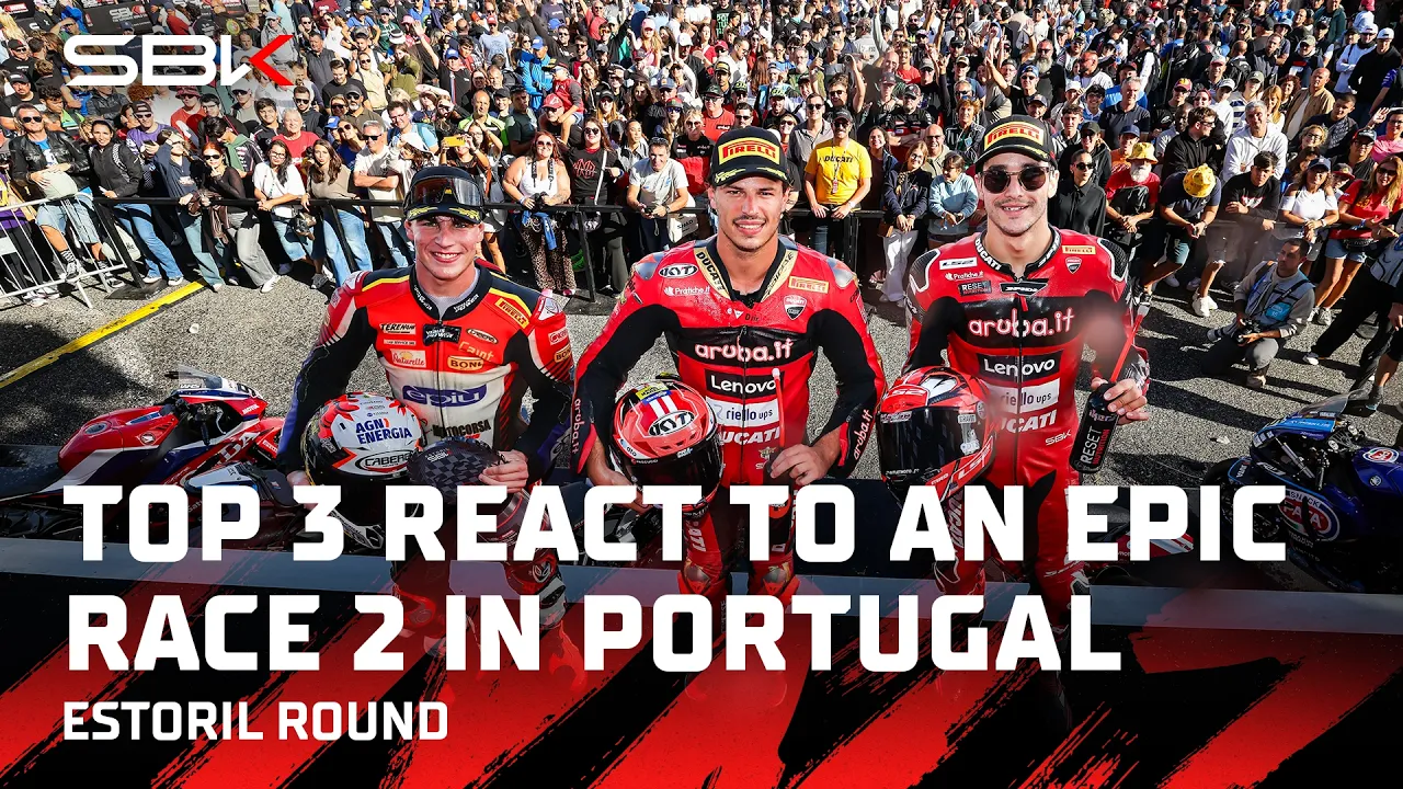 FIRST IMPRESSIONS: Rostrum trio debrief an eventful Race 2 at Estoril 💥 | 2026 #EstorilWorldSBK 🇵🇹