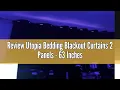 Review Utopia Bedding Blackout Curtains 2 Panels - 63 Inches Long Thermal and Sound Insulated Room