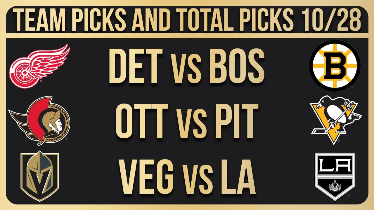 FREE NHL Picks Today 10/28/23 NHL Picks and Predictions