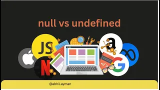 Ep-06 null vs undefined Interview question in JS null undefined Why typeof null is Object