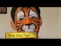3 Step Professional Face paint Tiger