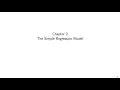 Wooldridge Econometrics for Economics BSc students Ch 2 The Simple Regression Model
