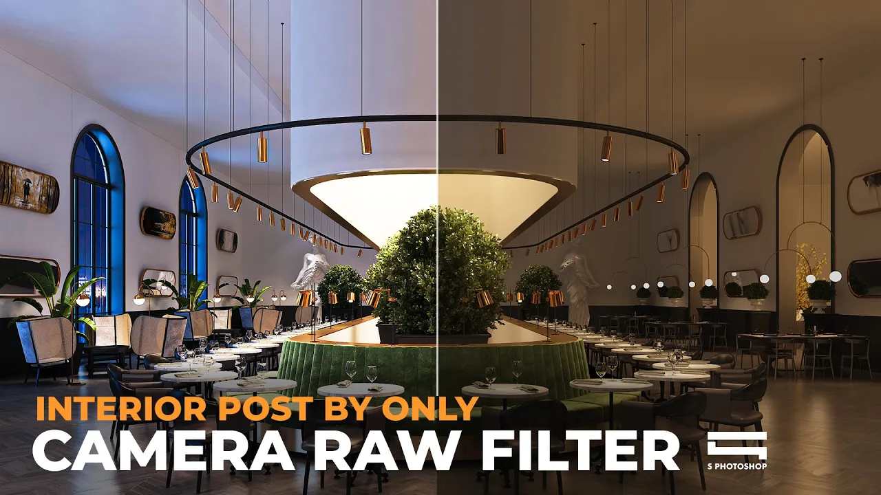 Outline Video Interior Post by Camera Raw Filter Photoshop (Cách hậu kỳ nội thất đơn giản nhất)