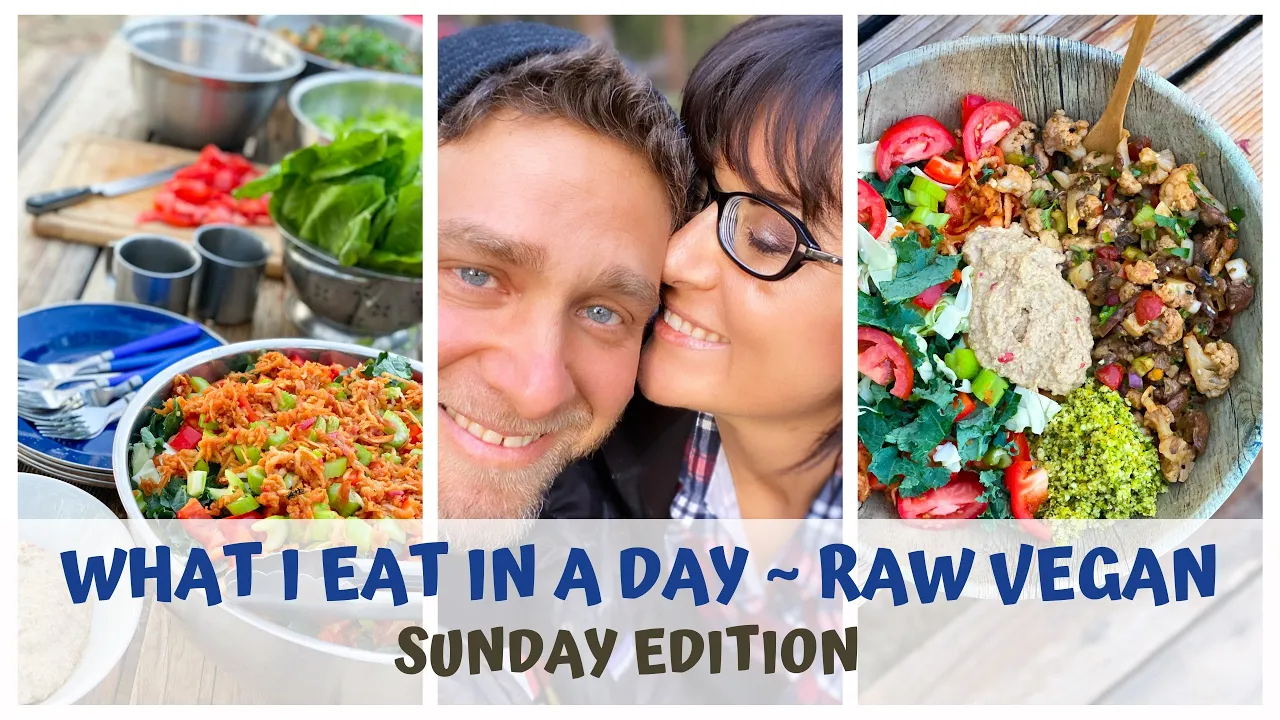 WHAT I EAT IN A DAY  SUNDAY EDITION  6 year + RAW FOOD VEGAN