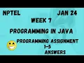 Java Programming Assignment 7 Week 7 NPTEL 2024